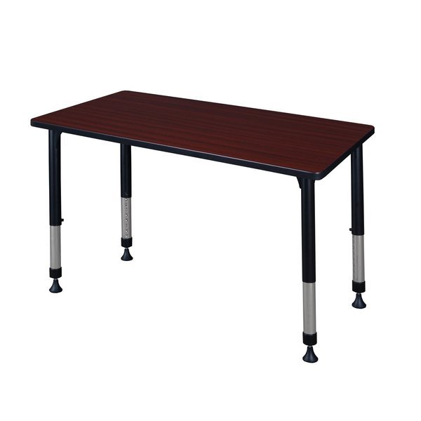 Rectangle Tables > Height Adjustable > Rectangular Classroom Tables, 42 X 30 X 23-34, Mahogany, KEE, Mfr# MT4230MHAPBK